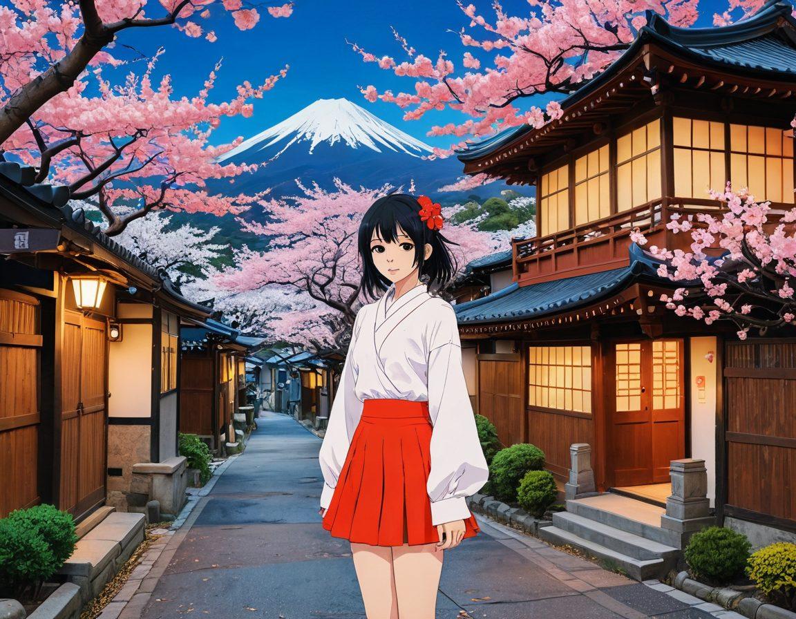 An intricate collage of various styles of hentai art showcasing vibrant characters and diverse scenes, from whimsical to romantic, with an emphasis on bold colors and detailed line work. Include elements like stylized backgrounds inspired by Japanese culture, such as cherry blossoms and traditional architecture, alongside modern settings. The image should convey a sense of exploration and creativity in erotic animation. vivid colors. anime style. whimsical atmosphere.